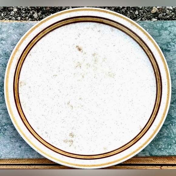 Rare Vintage Irish BRENDAN ERIN STONE Striped Mottled Chop Plate Arklow Ireland - Picture 5 of 10